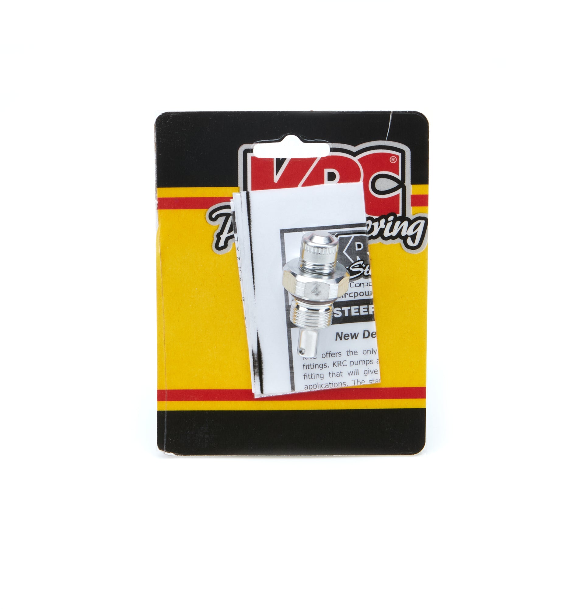 KRC Power Steering Alum Flow Valve -6AN Male ID - 4