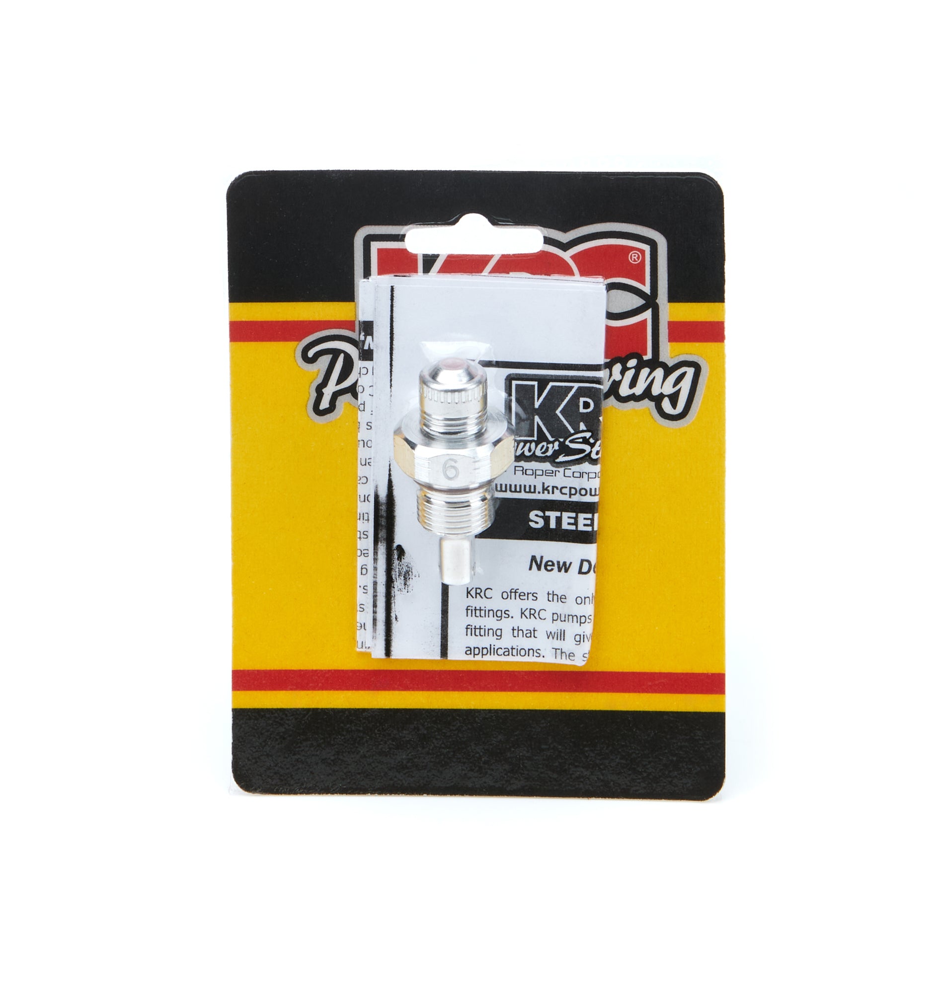 KRC Power Steering Alum Flow Valve -6AN Male ID - 6