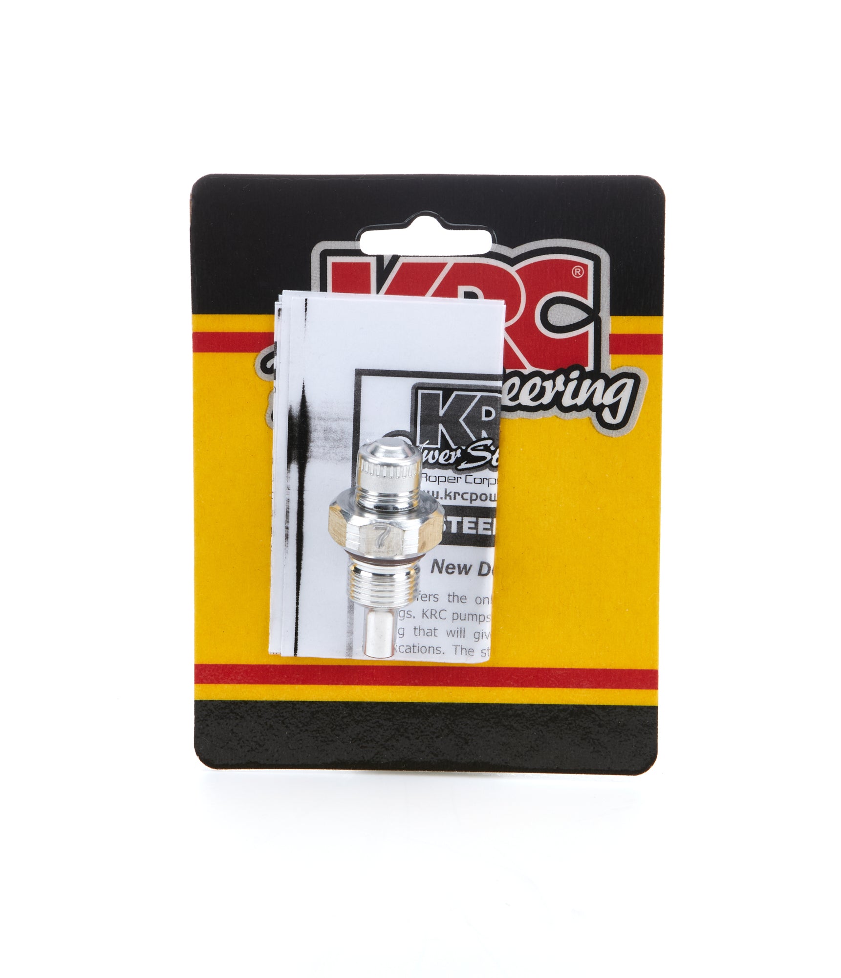 KRC Power Steering Alum Flow Valve -6an Male ID - 7