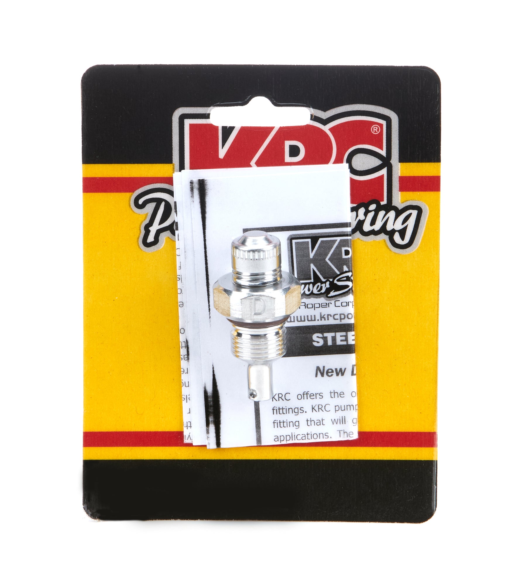 KRC Power Steering Alum Flow Valve -6AN Male ID - D