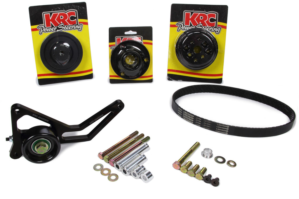 KRC Power Steering Pro Series Serpentine Pulley Kit 1:1 w/Idler