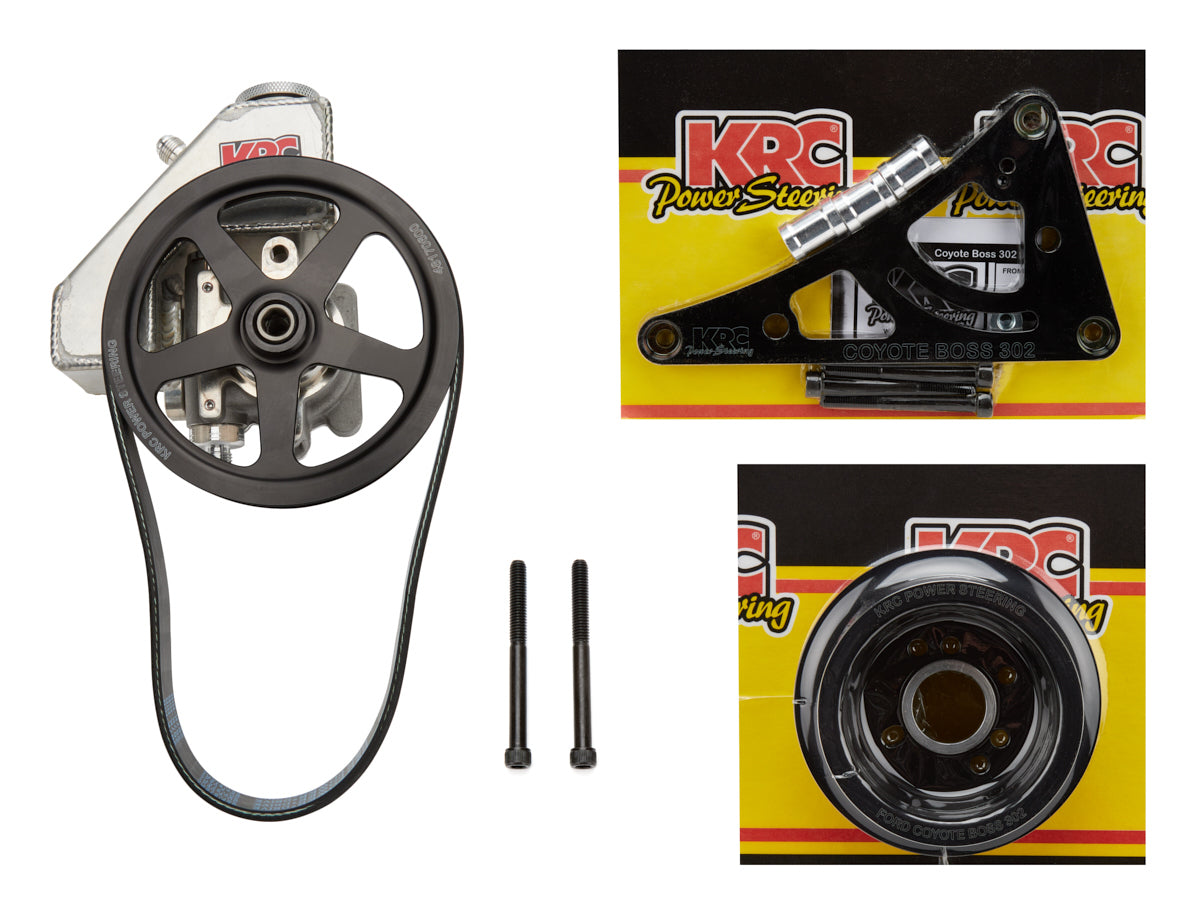 KRC Power Steering Pulley & P/S Pump Kit Ford Coyote w/ B/O Res.