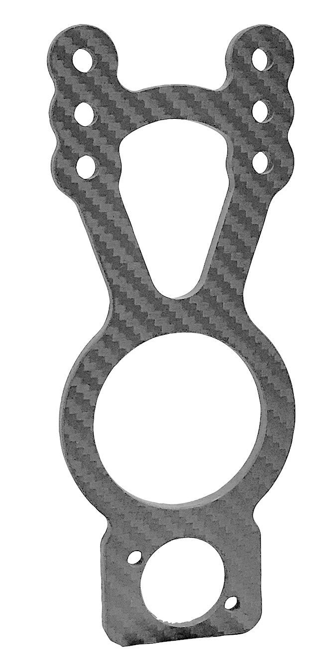 King Racing Products Carbon Steering Gear Mount Bottom Shut Off