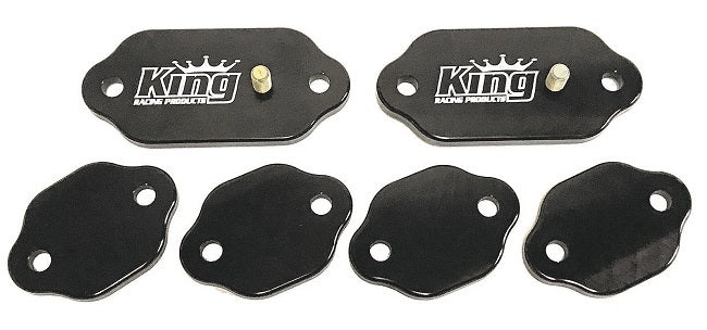 King Racing Products Exhaust Cover Kit Billet Standard Port