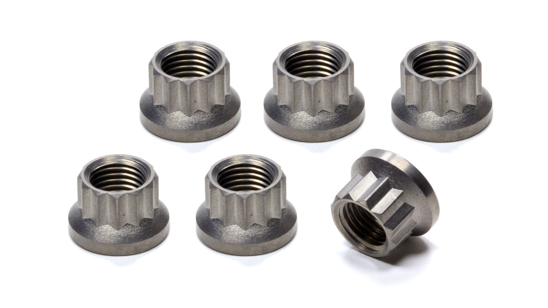King Racing Products Torque Tube Nut Set 12pt Titanium 6pk