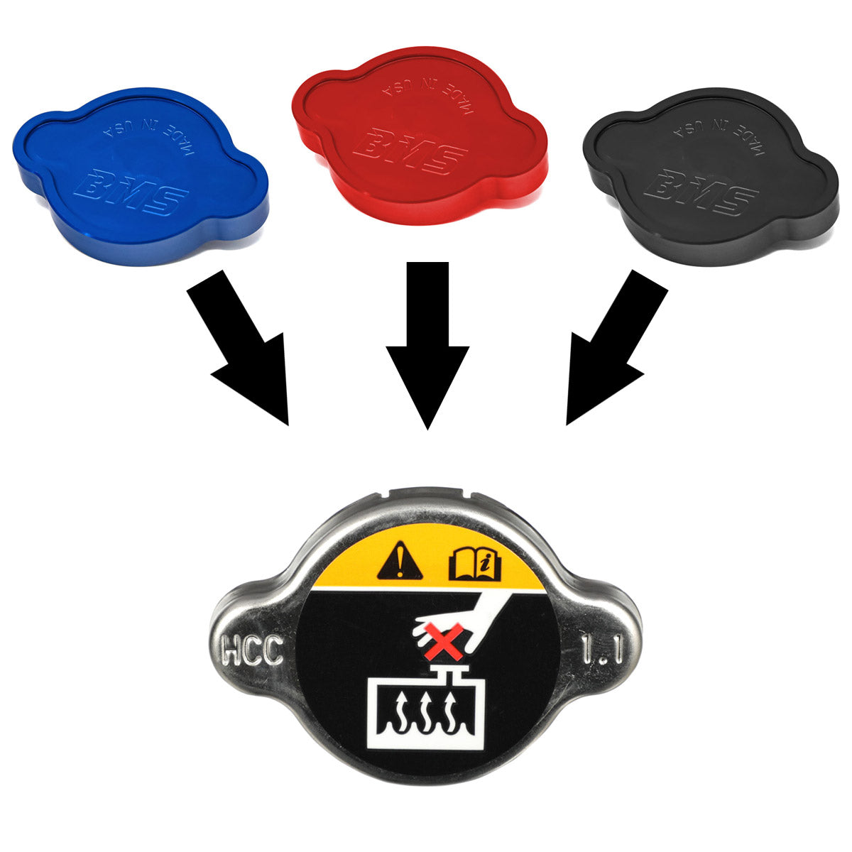 Billet Radiator Cap Cover for Kia/Hyundai/Genesis - view 5