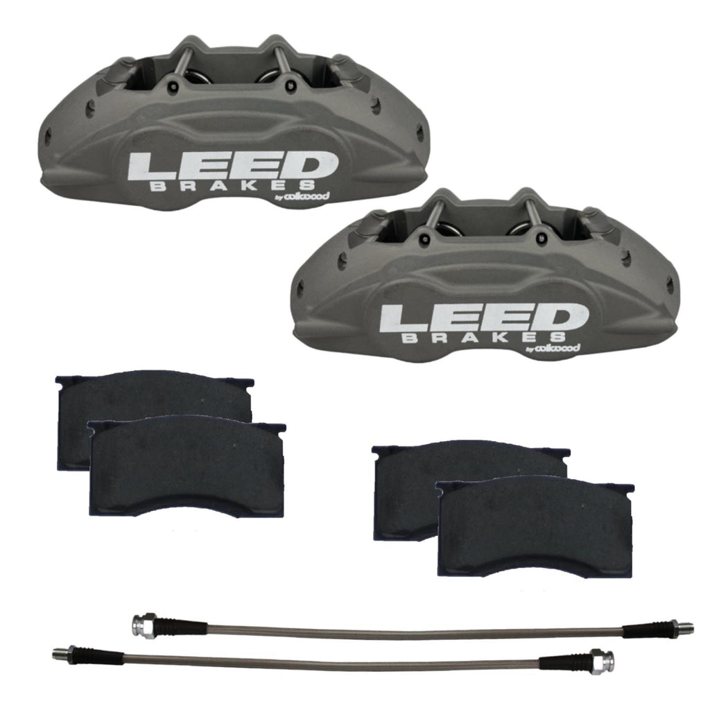 Leed Brakes 64-67 Mustang Brake Caliper/Pad Kit Anodized