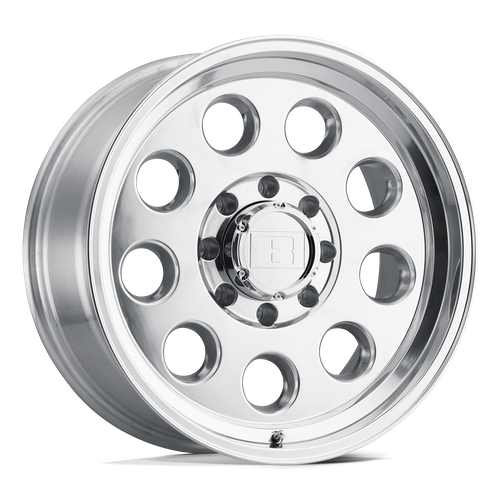 Level 8 Wheels HLR Hauler 15x8 Polished Wheel 6x5.5 -30mm Offset