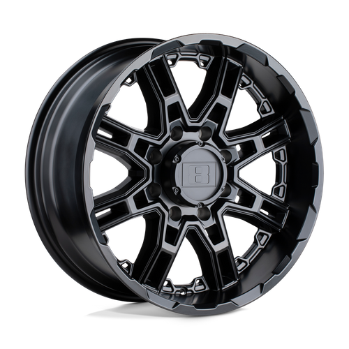 Level 8 Wheels Slingshot 16x8.5 Matte Black Wheel — Fits 5x4.5 Bolt Pattern
