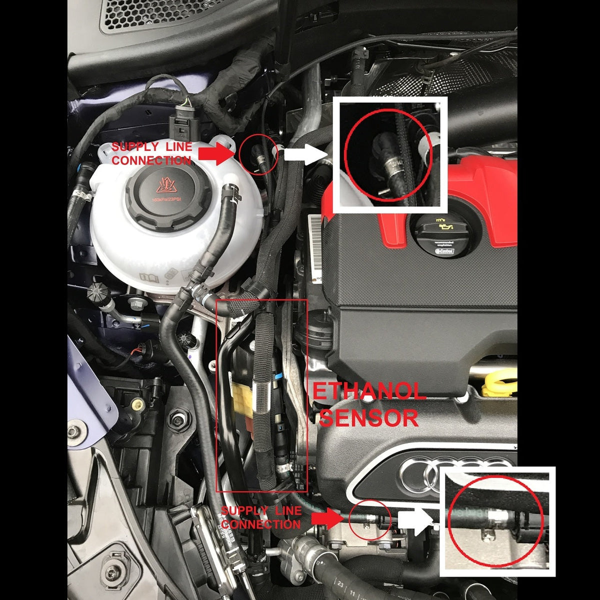 Audi RS3 8V/8Y & TT RS 8S 2.5T Flex Fuel Ethanol Content Sensor for E85 Monitoring - view 4