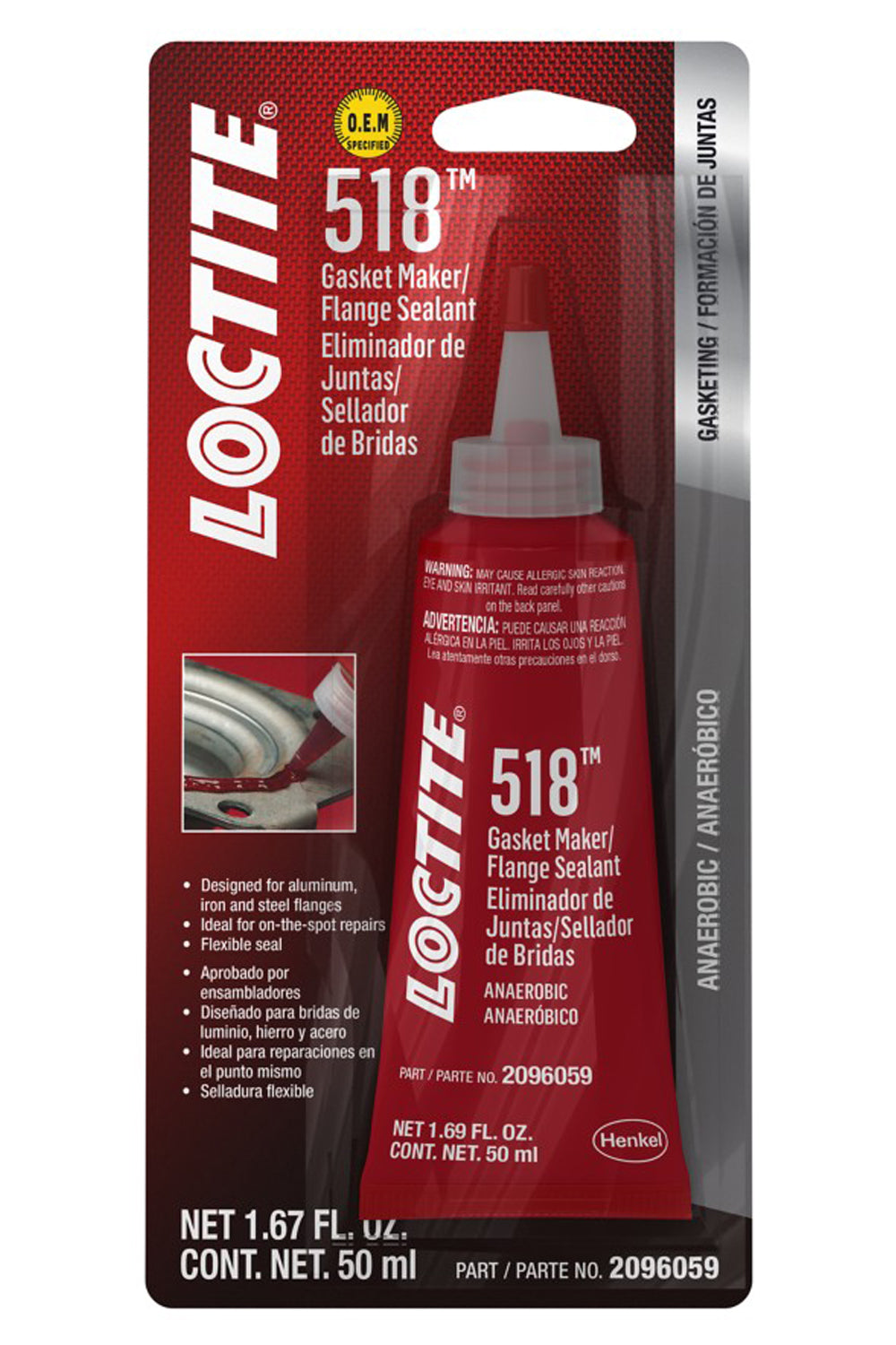 Loctite Gasket Maker 518 Anaerbc 50ml/1.69oz