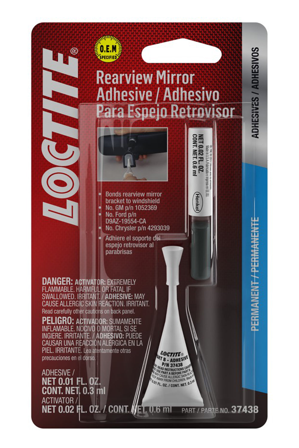 Loctite Rearview Mirror Adhesive Kit