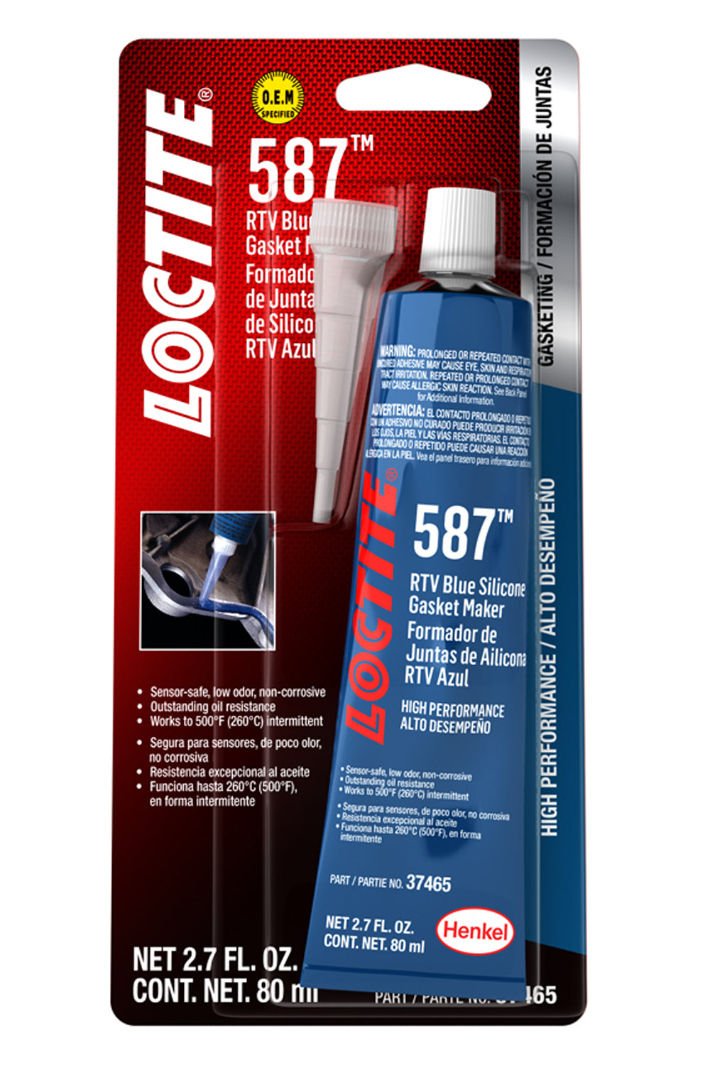 Loctite RTV587 Blue Silicone 80ml/2.7oz