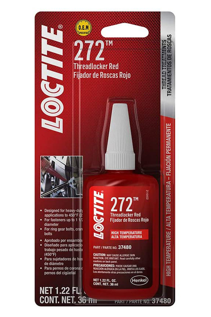 LoctiteThreadlocker 272 Red Hi Temp 36ml/1.22oz