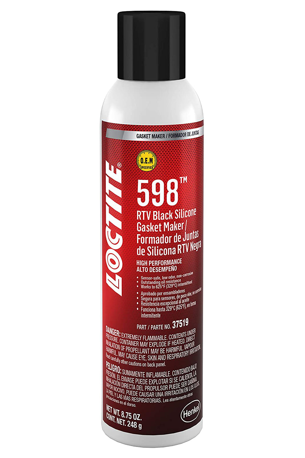 Loctite RTV 598 Black High Perfo rmance Silicone 8.75oz