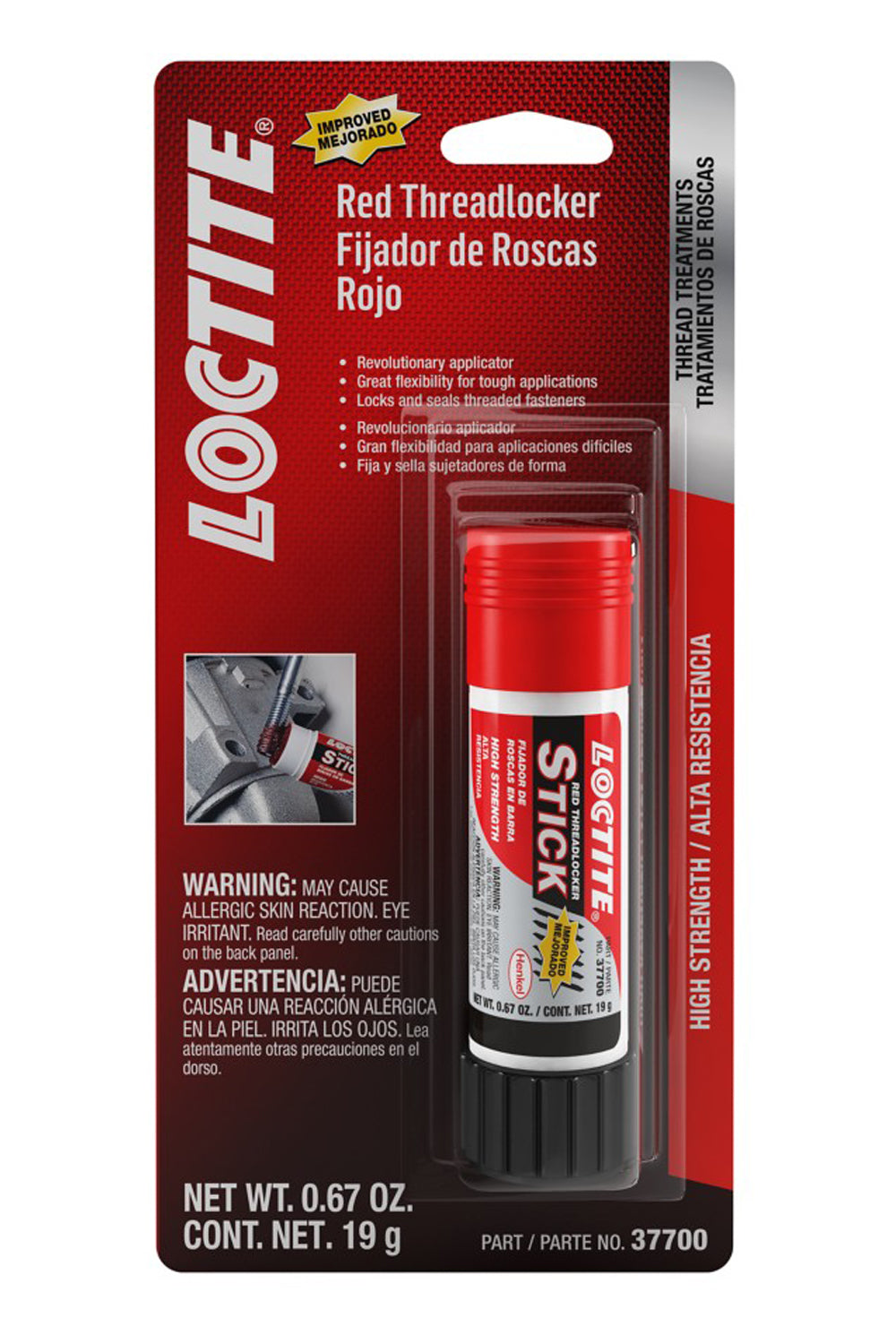 Loctite Threadlocker Red Stick 19g/.67oz