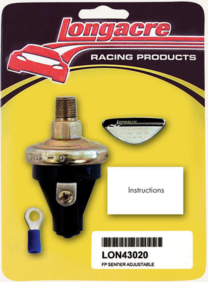 Longacre Fuel Pressure Sender 1/8in. NPT 2-7psi