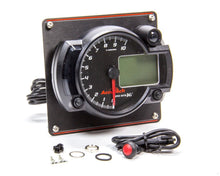 Load image into Gallery viewer, Longacre Tach 4in Data Logging Blk w/Blk Alum Panel