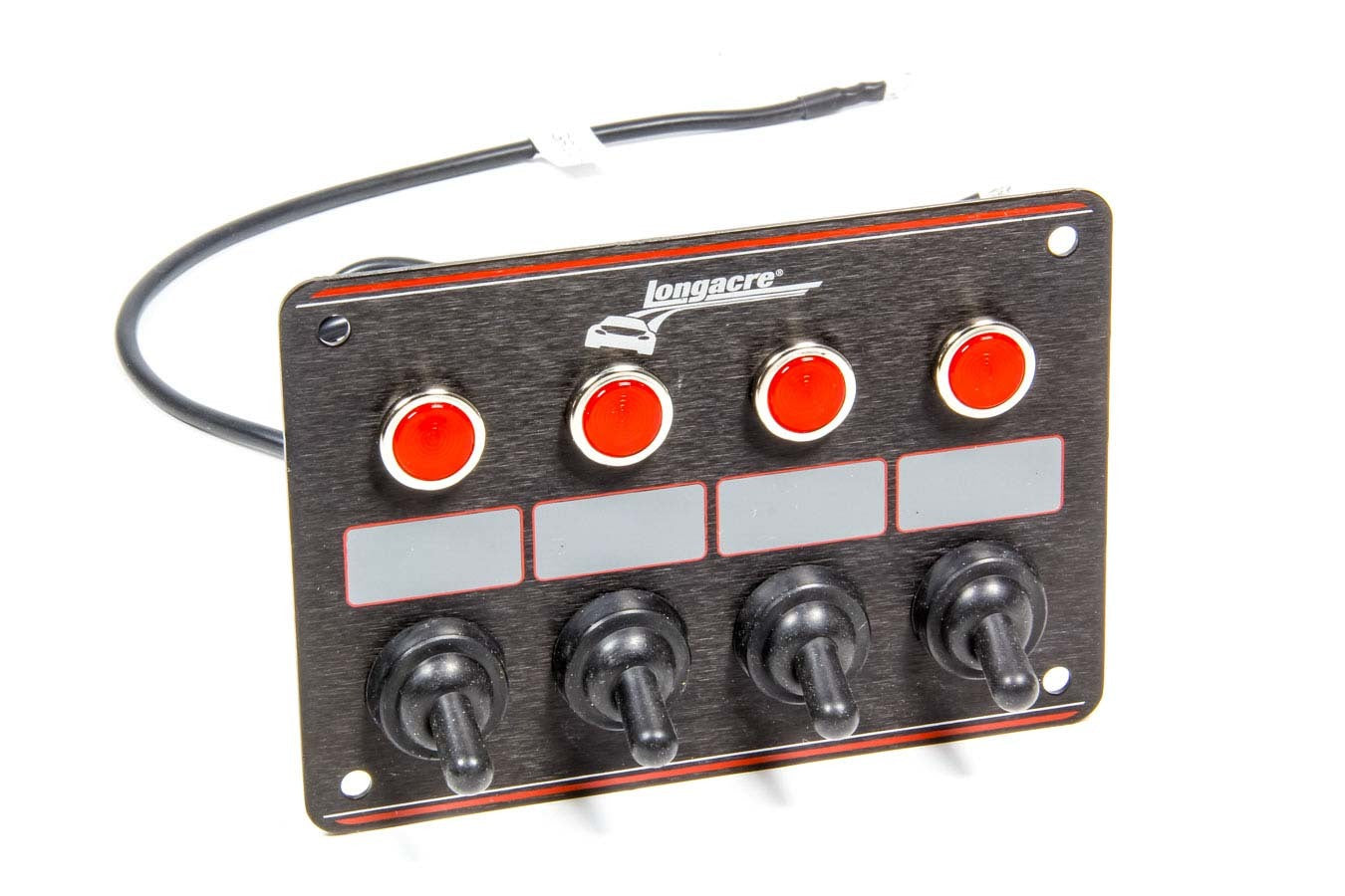 Longacre Accessory Panel Black 4 Switch w/Pilot Light