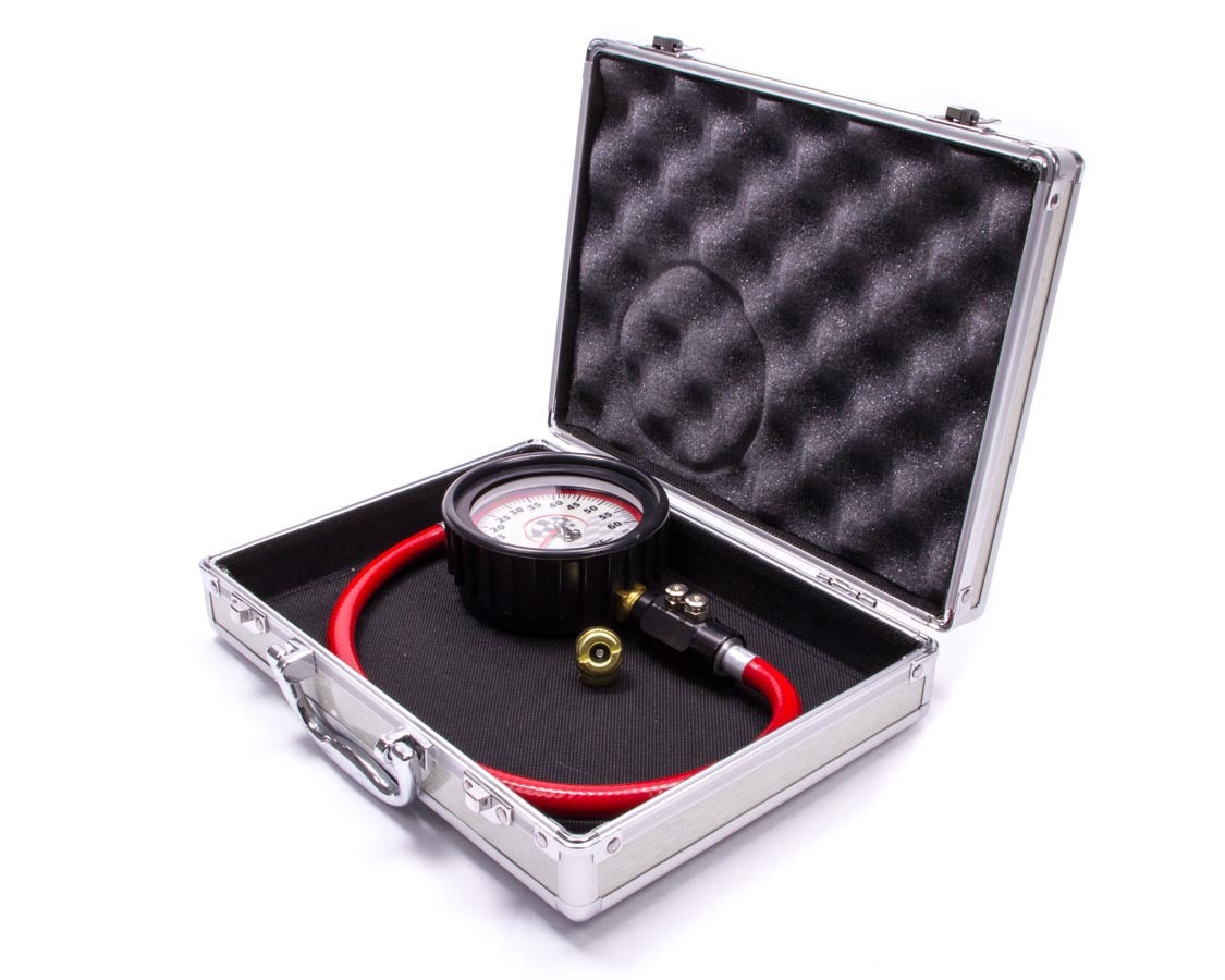 Longacre Tire Gauge 0-60PSI 3.5in GID Dual Bleed Magnum