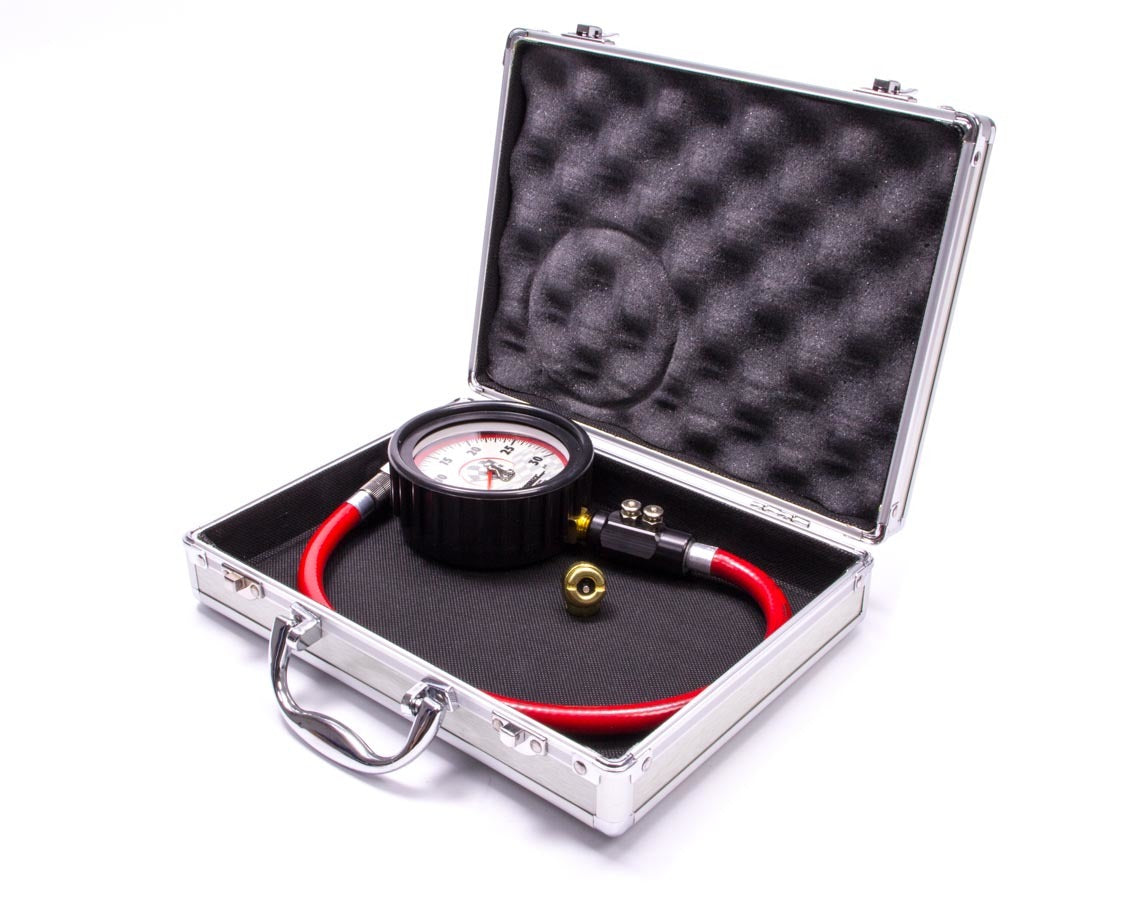 Longacre Tire Gauge 0-30PSI 3.5in GID Dual Bleed Magnum