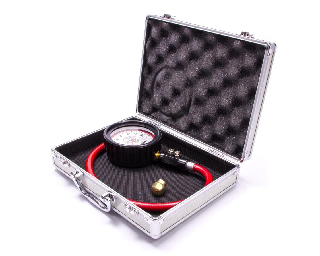 Longacre Tire Gauge 0-15PSI 3.5in GID Dual Bleed Magnum