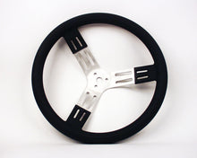 Load image into Gallery viewer, Longacre 15in Steering Wheel Blk Alum Smooth Grip