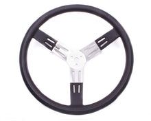 Load image into Gallery viewer, Longacre 17in. Steering Wheel Black Alum. Smooth Grip