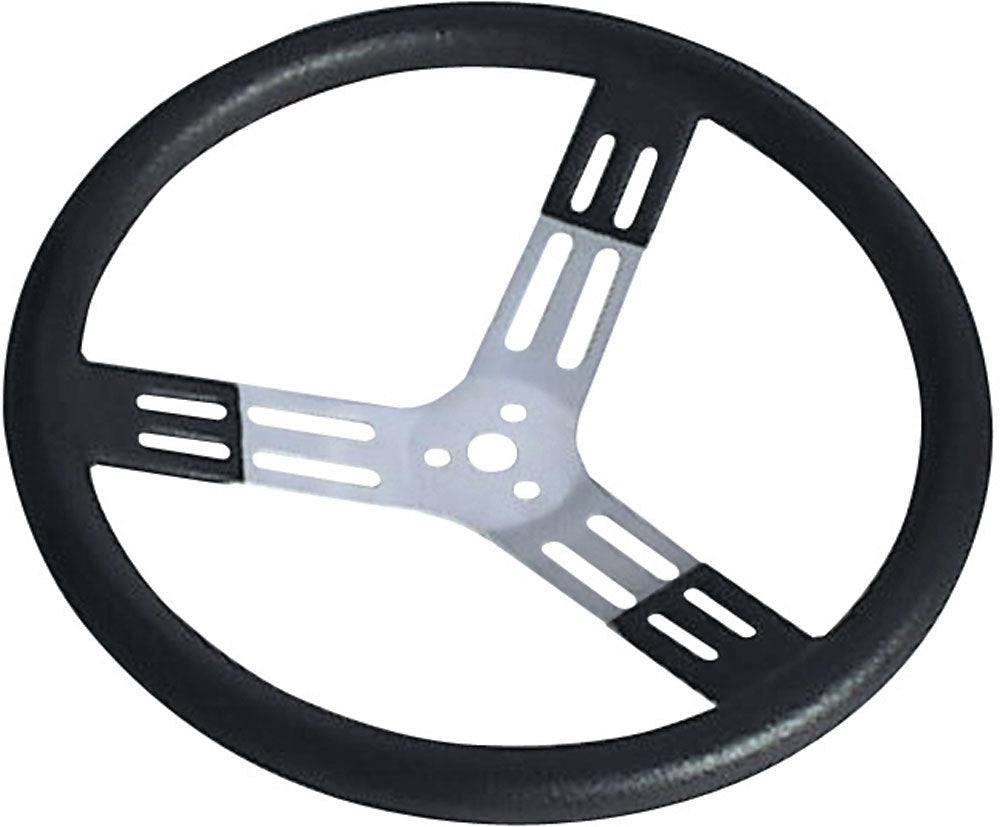 Longacre 15in. Steering Wheel Black With Bumps Nat. Fi