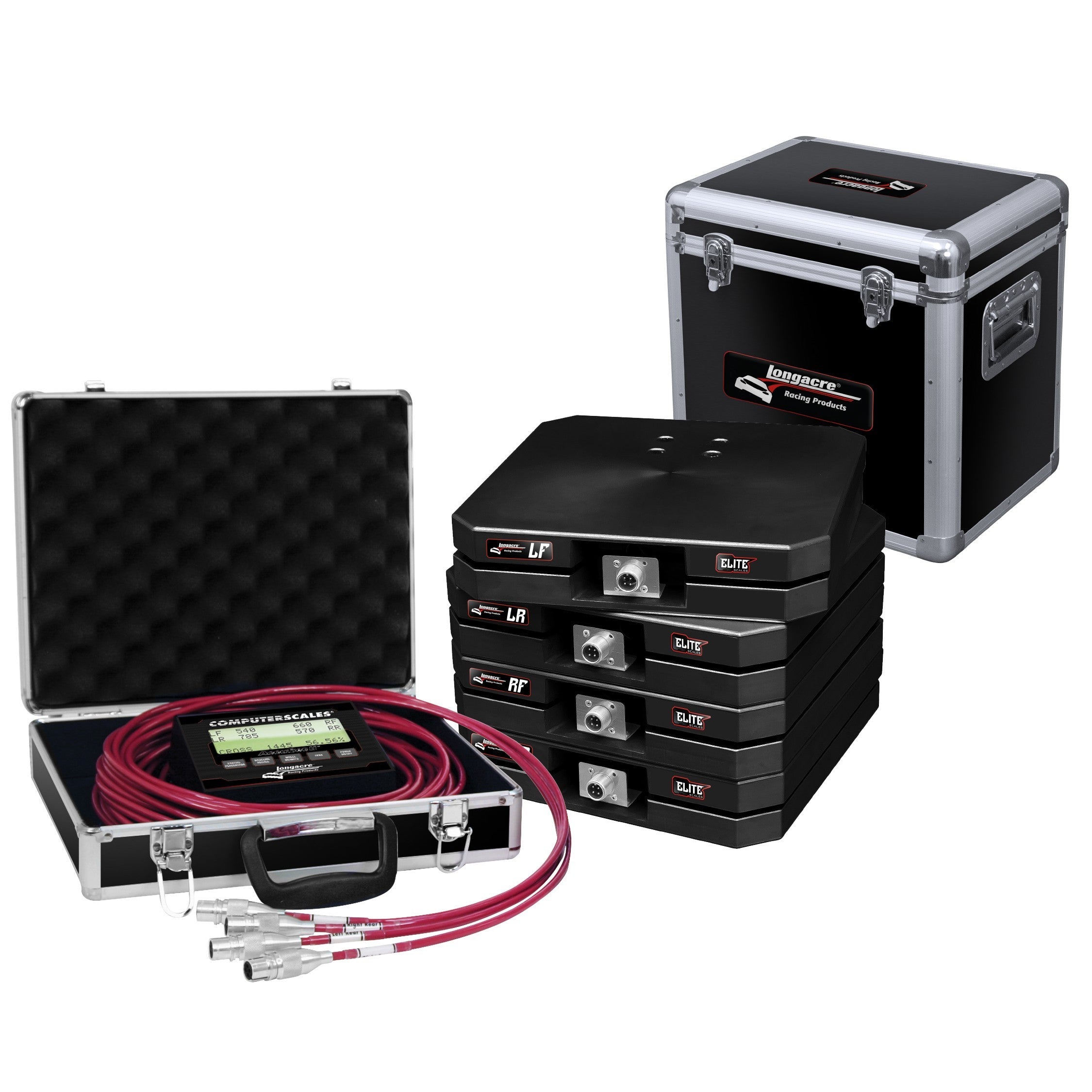 Longacre Scale Set Elite Wired 12in Pads 1100lbs