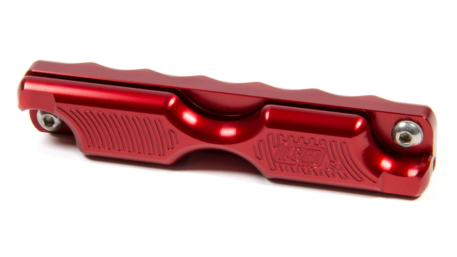 Logan Smith Machine Dual Feeler Gauge Handle — Red Anodized Aluminum
