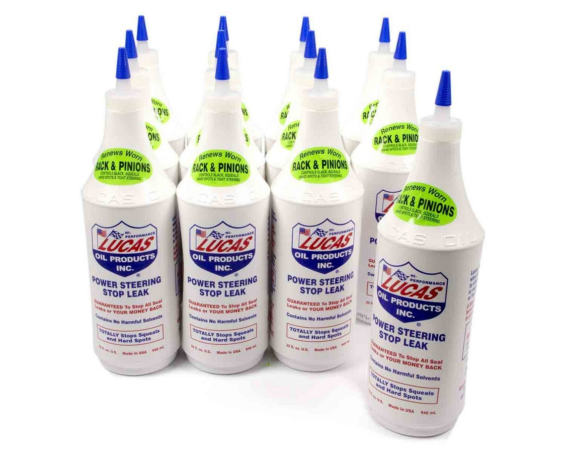 Lucas Oil Products Power Steering Stop Leak Case 12x1 Qt