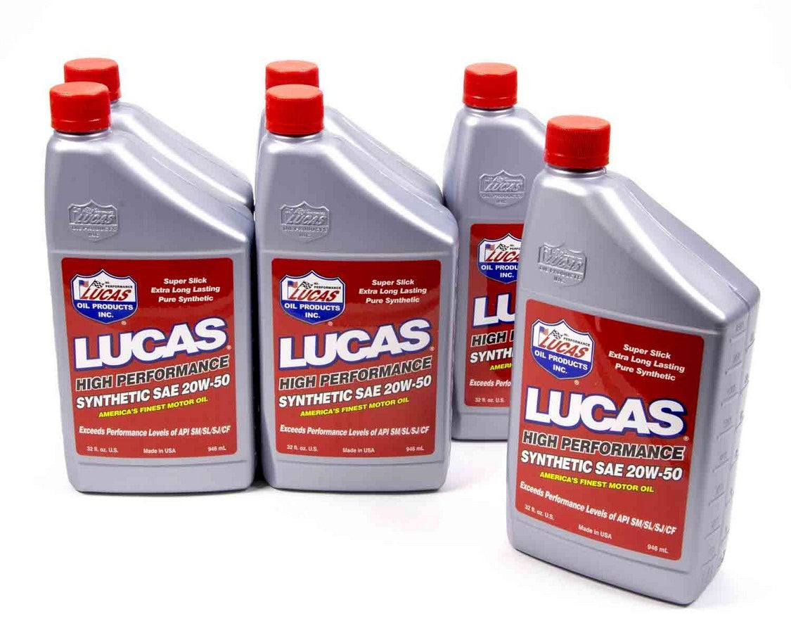 Lucas Oil Products Synthetic 20w50 Oil 6x1 Qt