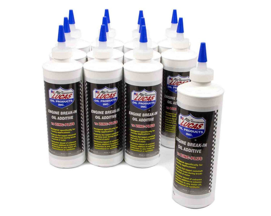 Lucas Oil Products Break-In Oil Additive 12x16oz w/ Zinc