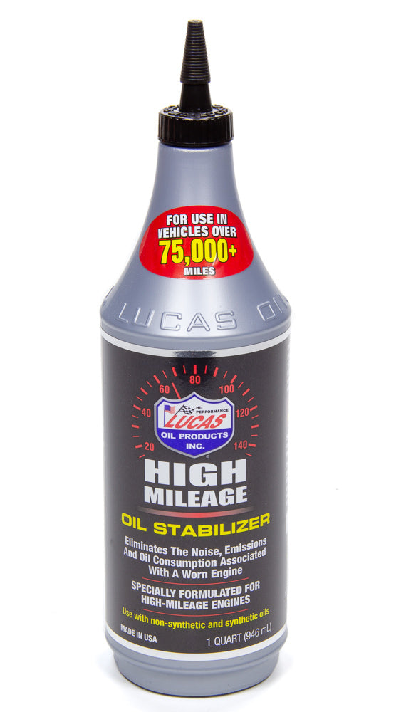 Lucas Oil Products High Mileage Oil Stabili zer 1 Qt.