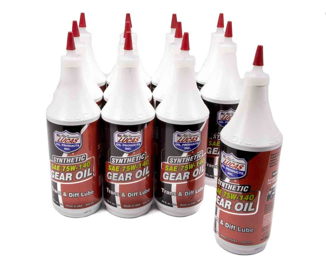 Lucas Oil Products Synthetic 75w140 Trans/ Diff Lube 12x1 Qt