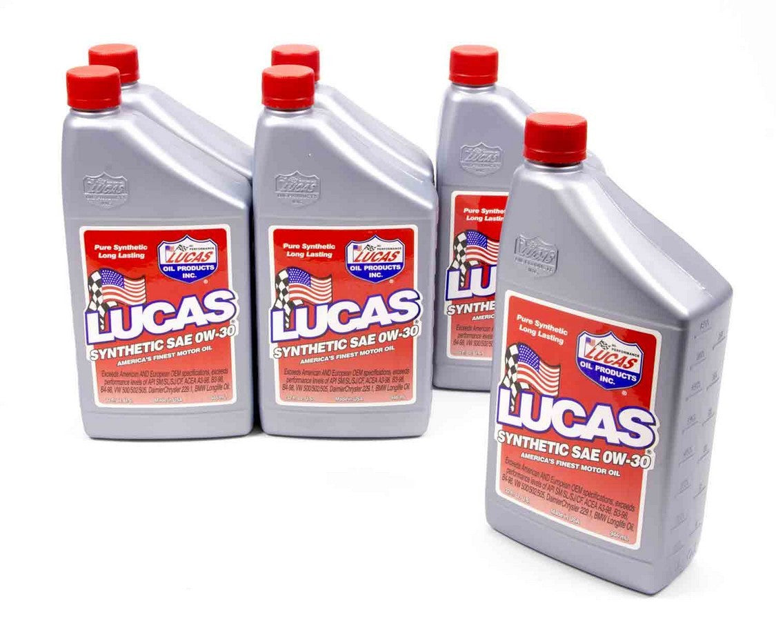 Lucas Oil Products Synthetic 0w30 Oil 6x1 Qt