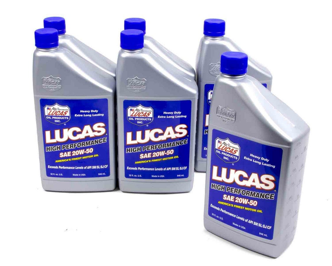 Lucas Oil Products 20w50 Plus Oil 6x1 Qt