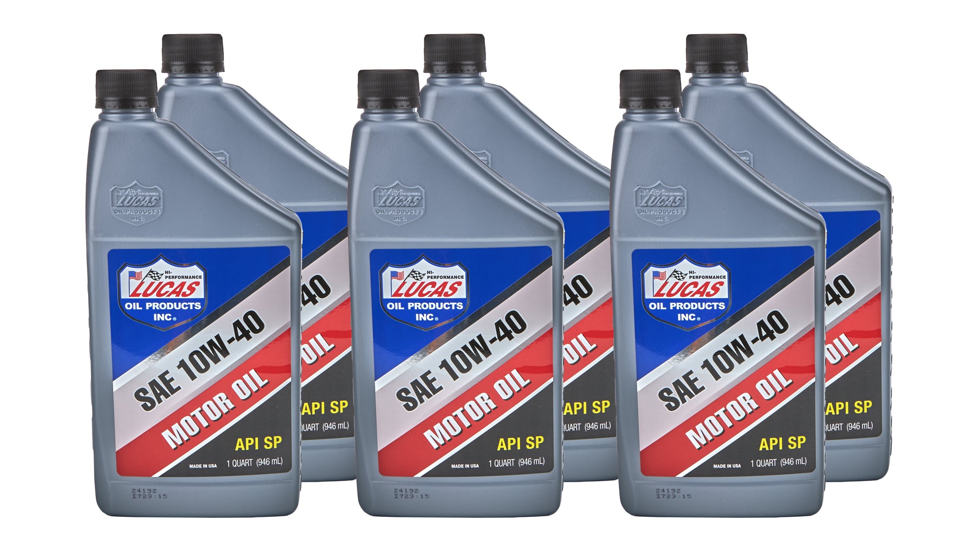 Lucas Oil Products SAE 10W40 Motor Oil 6x1 Quart