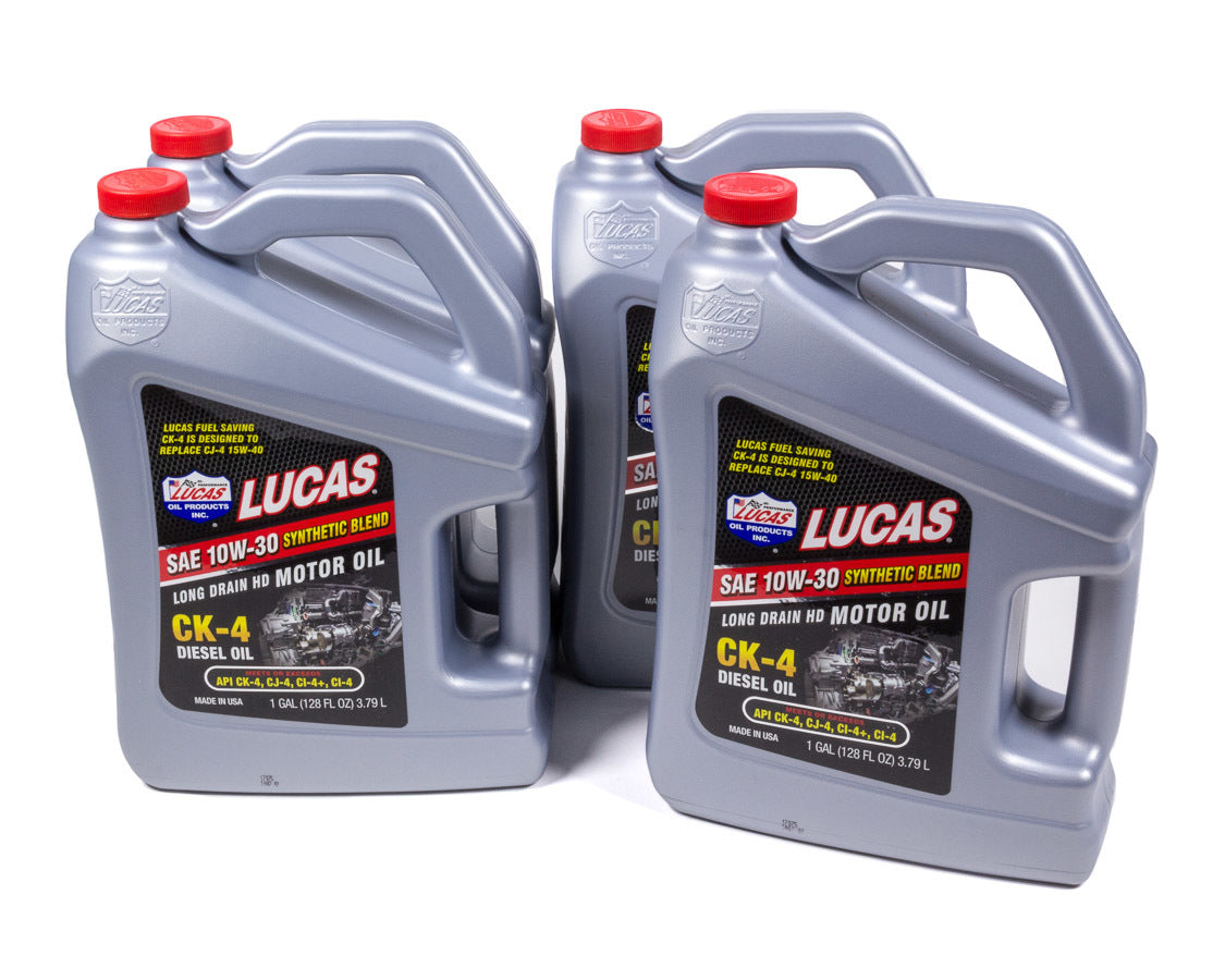 Lucas Oil Products Synthetic Blend 10w30 Diesel Oil Case 4 x 1Gal