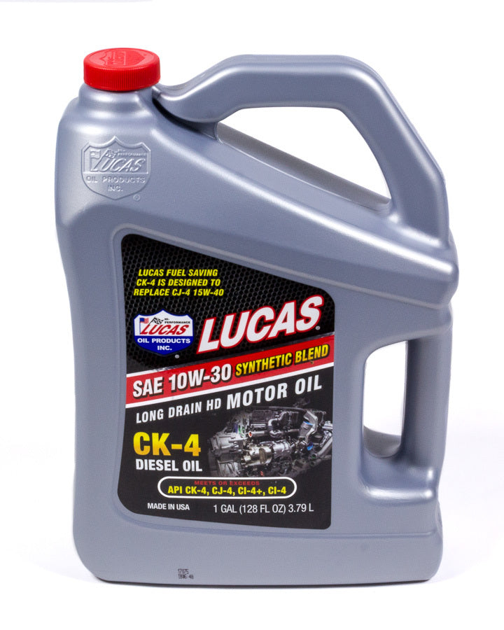 Lucas Oil Products Synthetic Blend 10w30 Diesel Oil Case 1 Gallon