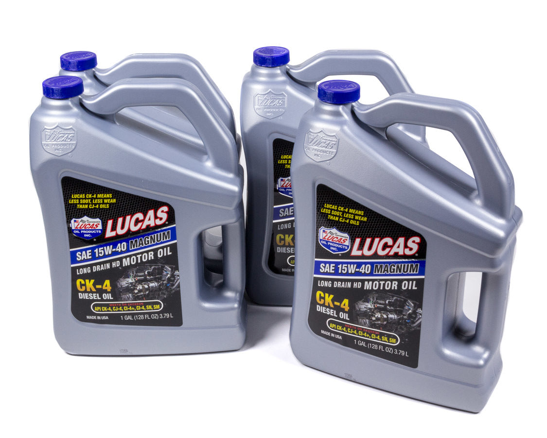Lucas Oil Products SAE 15W40 Diesel Oil Case 4 x 1 Gal.