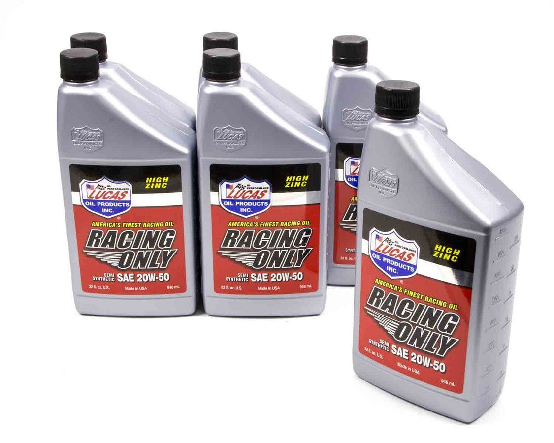 Lucas Oil Products Semi-Syn 20w50 Racing Oil 6x1 Qt