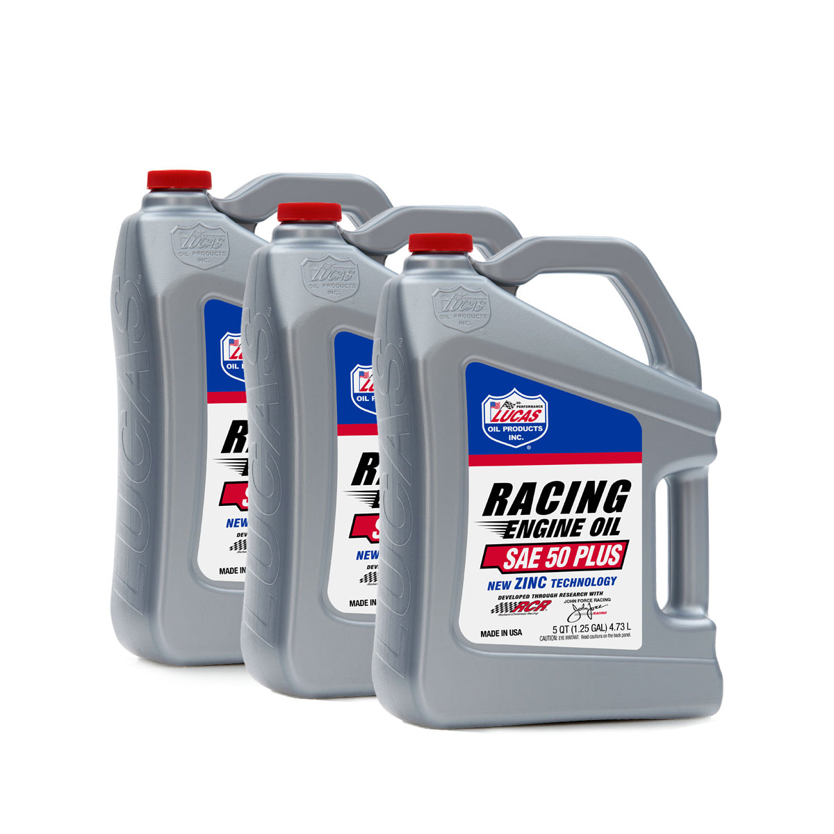 Lucas Oil Products 50 Plus Racing Motor Oil Case 3 x 5 Quart Bottles