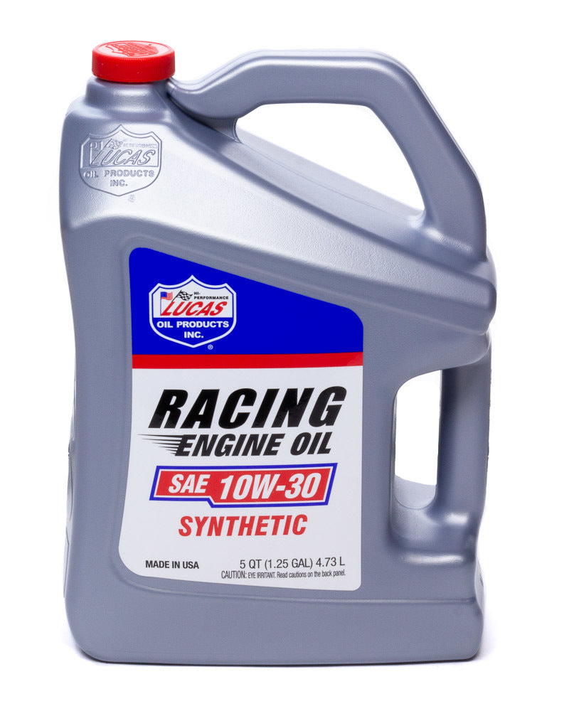 Lucas Oil Products Synthetic Racing Oil 10w 30 5qt Bottle