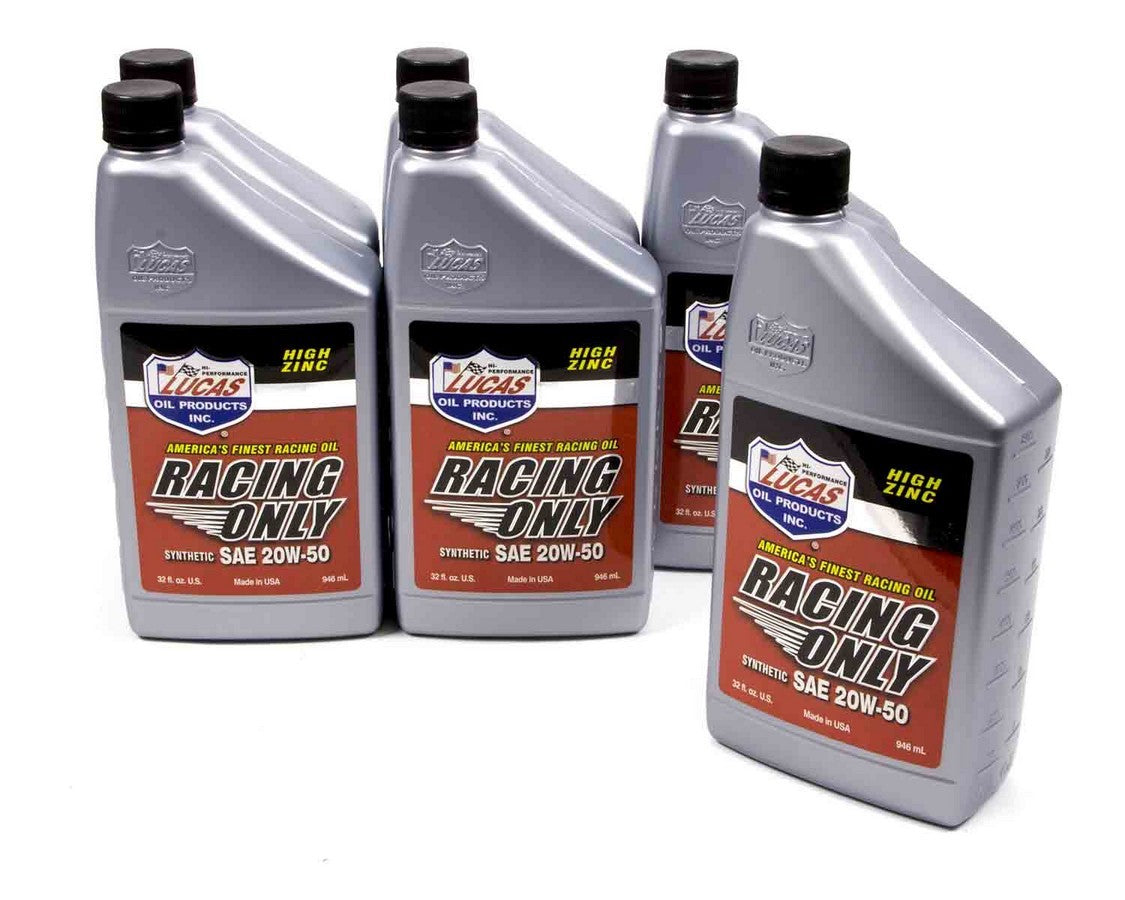 Lucas Oil Products Synthetic Racing Oil 20w50 6x1 Qt