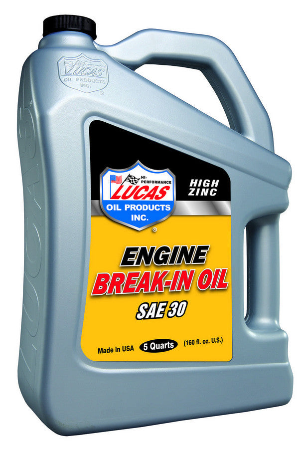 Lucas Oil Products SAE 30 Break-In Oil 5 Qt Bottle