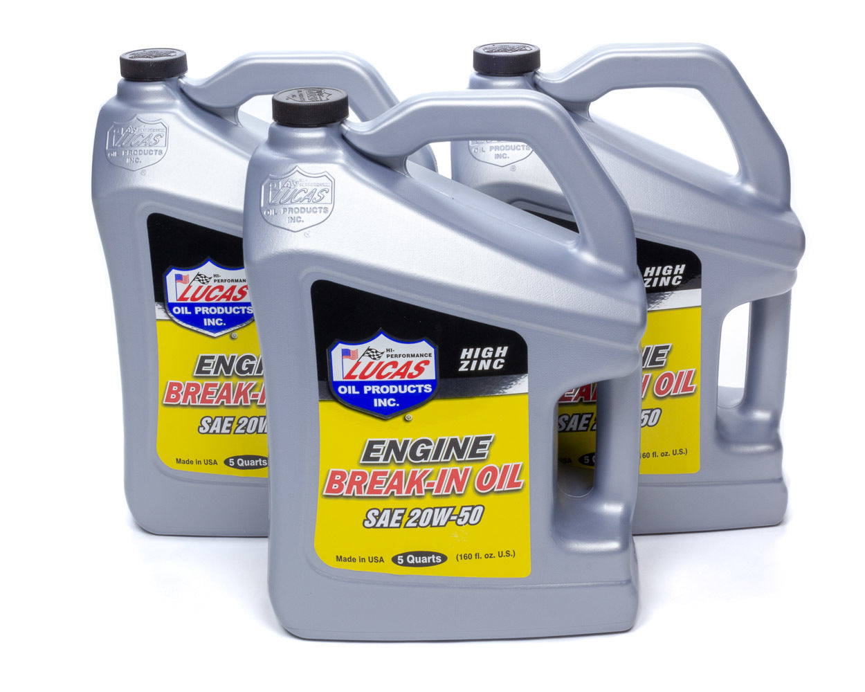 Lucas Oil Products SAE 20W50 Break-In Oil Case 3 X 5 Quart Bottle