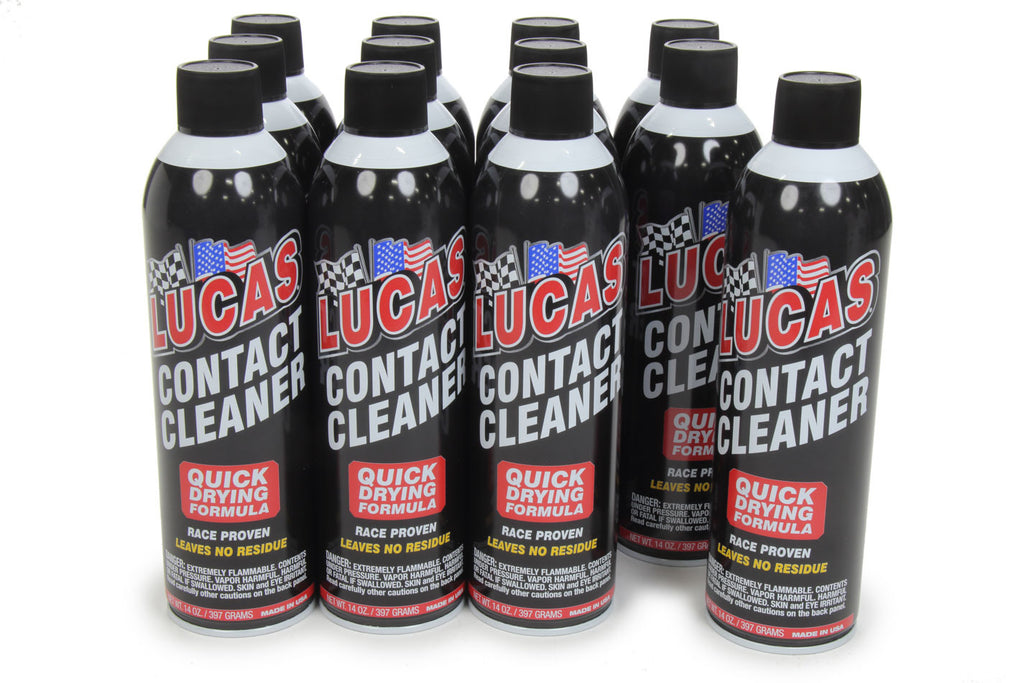 Lucas Oil Products Contact Cleaner Aerosol Case 12x14 Ounce Cans