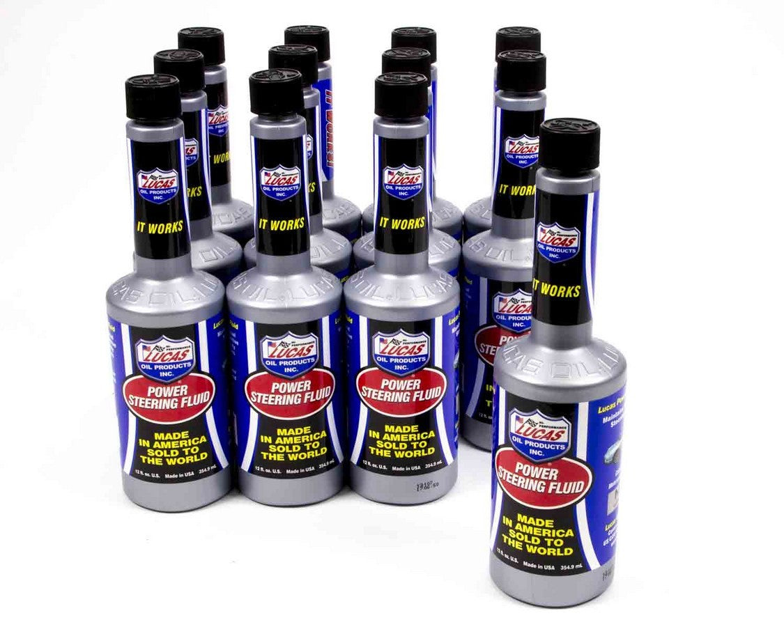 Lucas Oil Products Power Steering Fluid Case 12x12oz